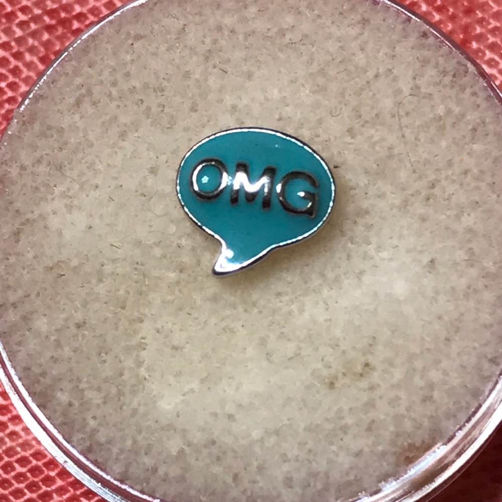 3/$10 Origami Owl OMG Speech Bubble Charm